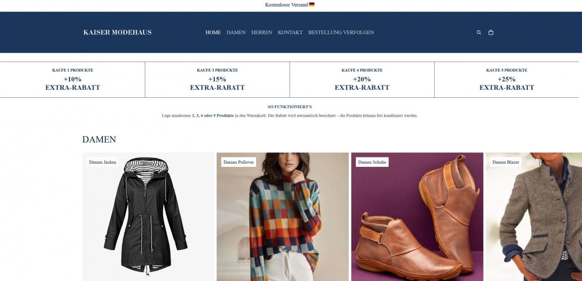 China-Shop: modehaus-kaiser.de (2026)