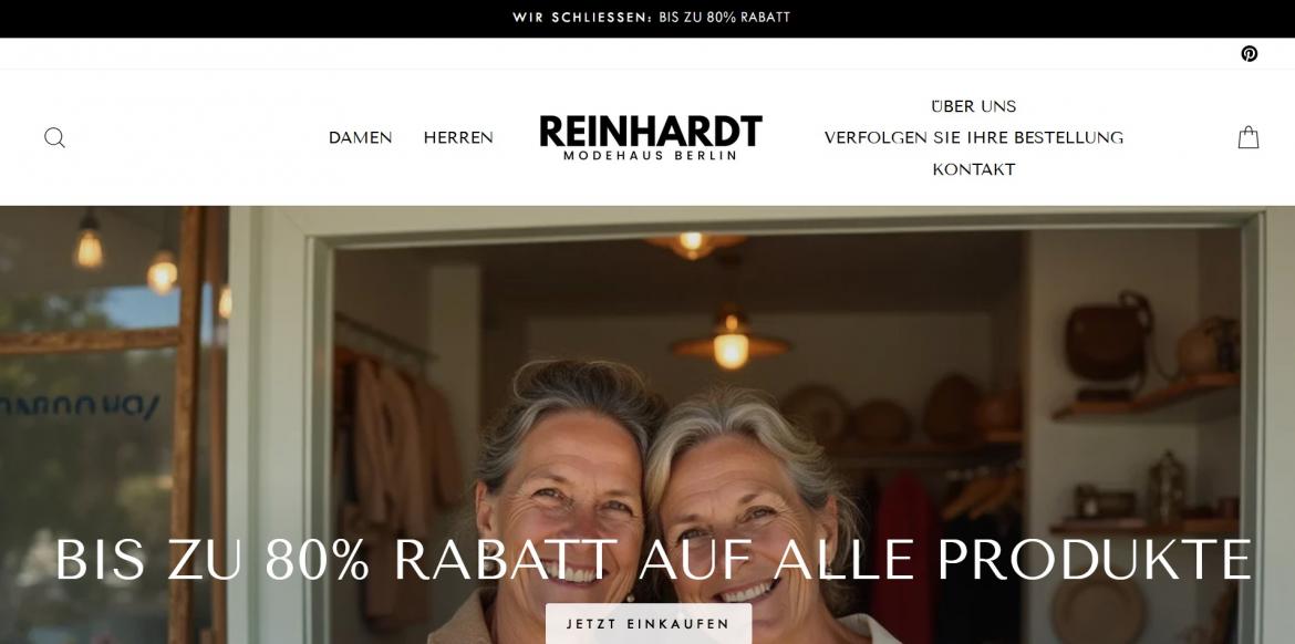 China-Shop: reinhard-modehaus.de (2025)