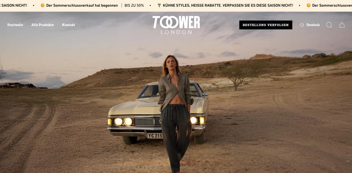 China-Shop: toower-london.de (2025)