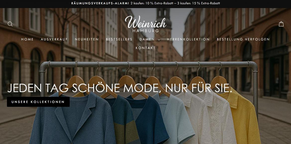 China-Shop: weinrich-mode.de (2025)