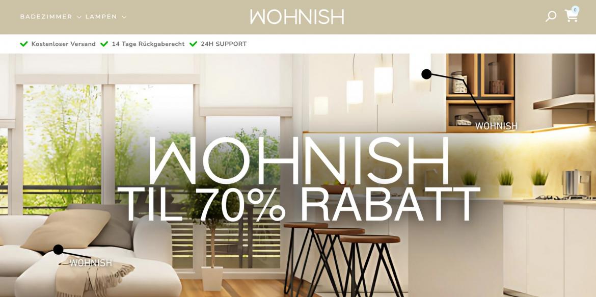China-Shop: wohnish.de (2025)
