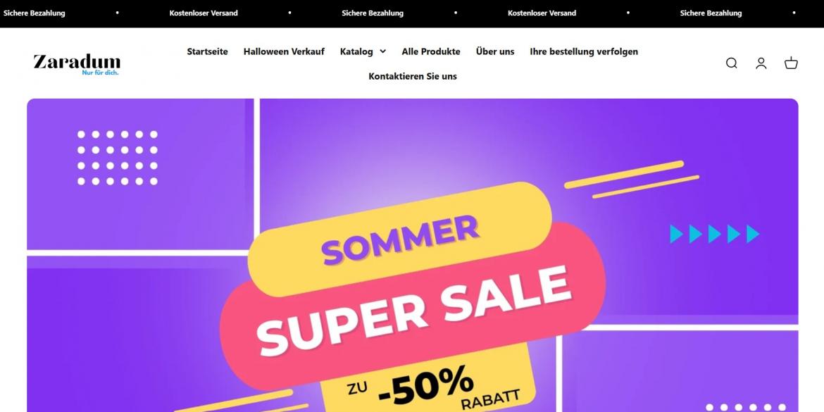 China-Shop: zaradum.de (2025)