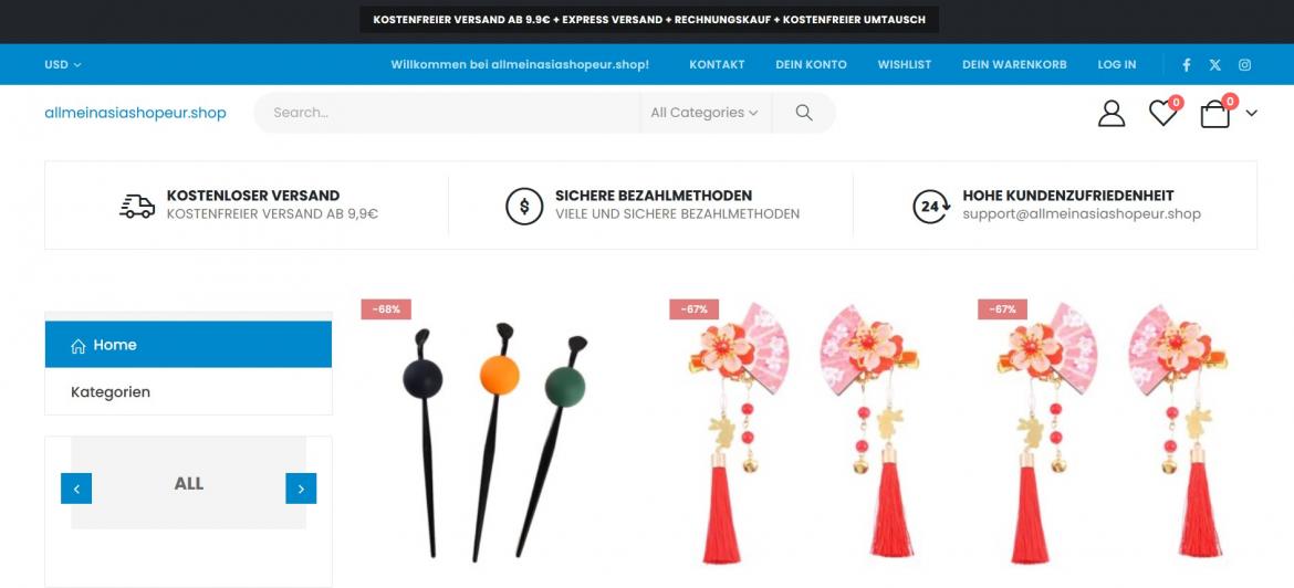 Fake-Shop: allmeinasiashopeur.shop (2025)