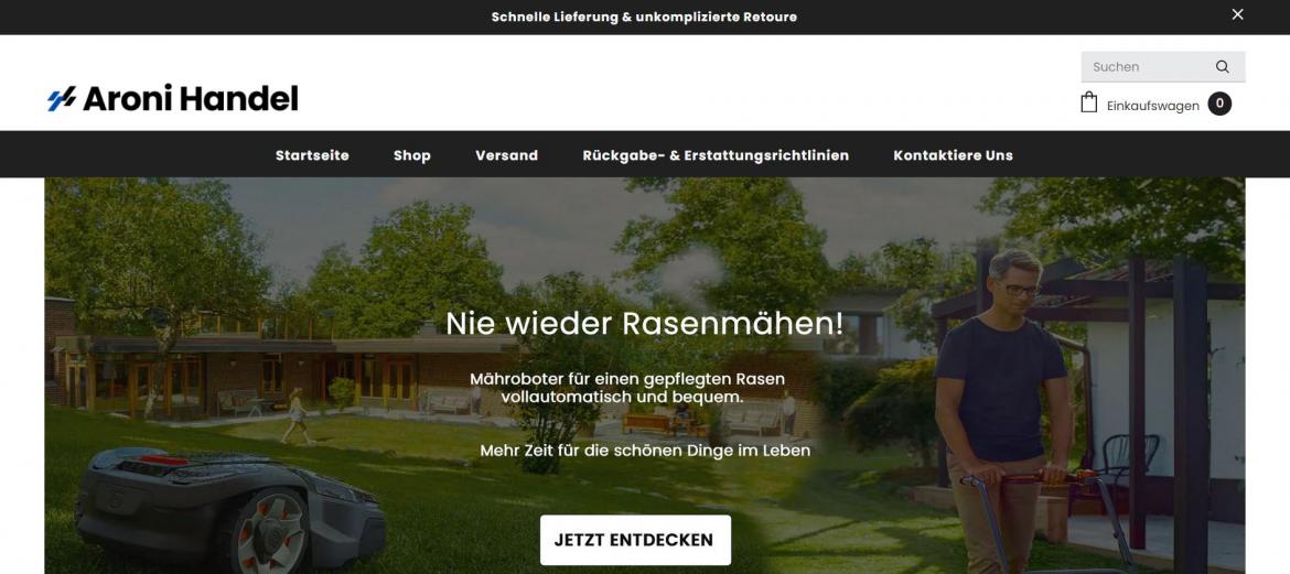 Fake-Shop: aroni-handel.de (2024)