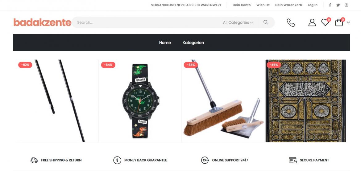 Fake-Shop: badakzenteeu.shop (2025)