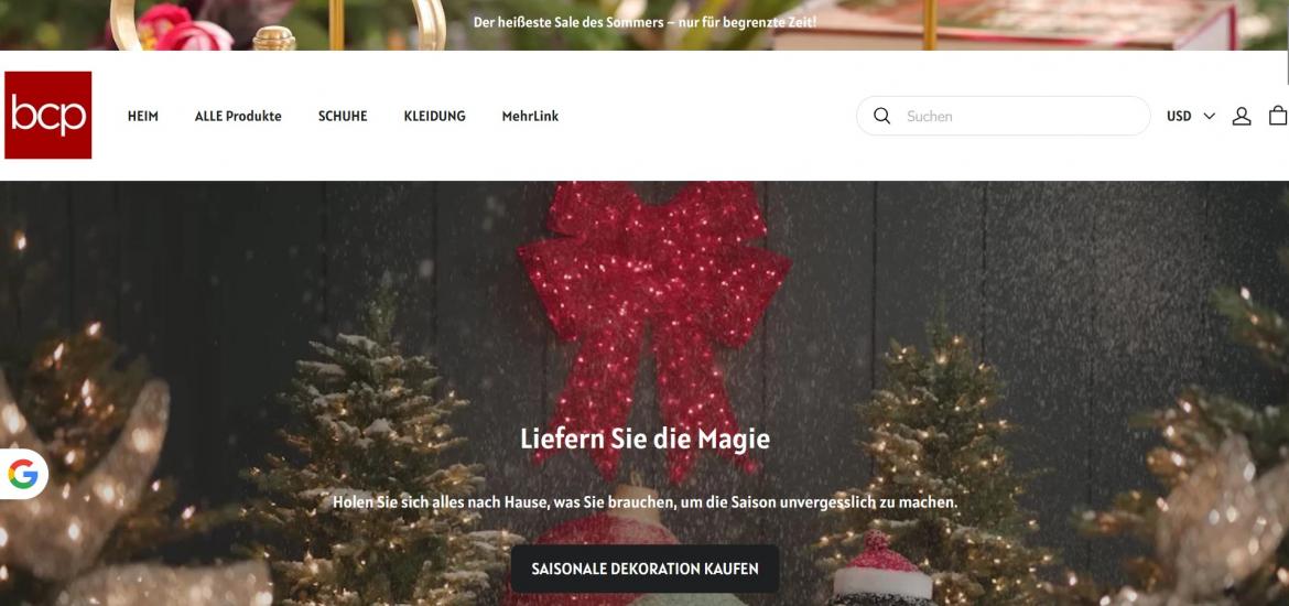 Fake-Shop: bcpstores.shop (2025)