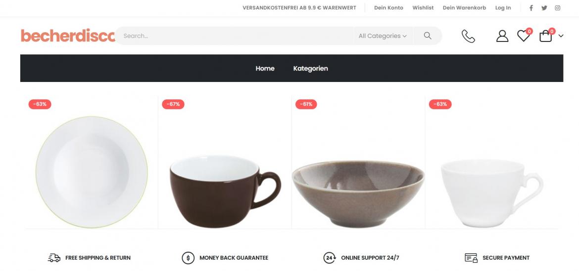 Fake-Shop: becherdiscountdeeu.shop (2025)
