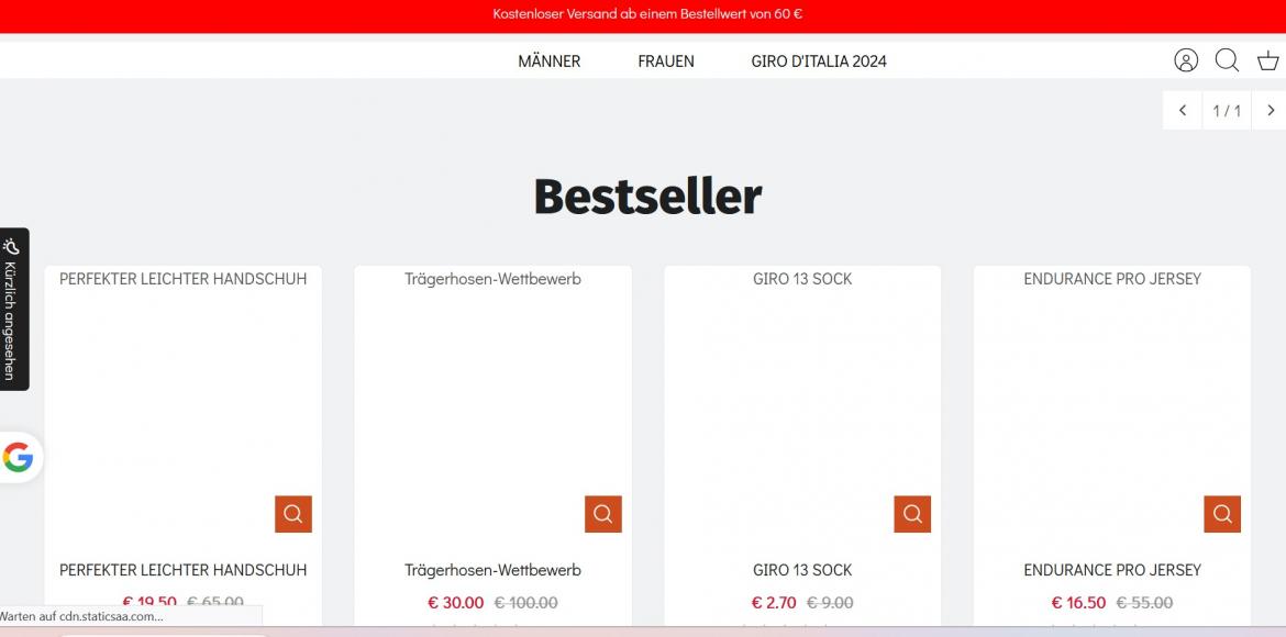 Fake-Shop: castelli-outlets.shop (2025)
