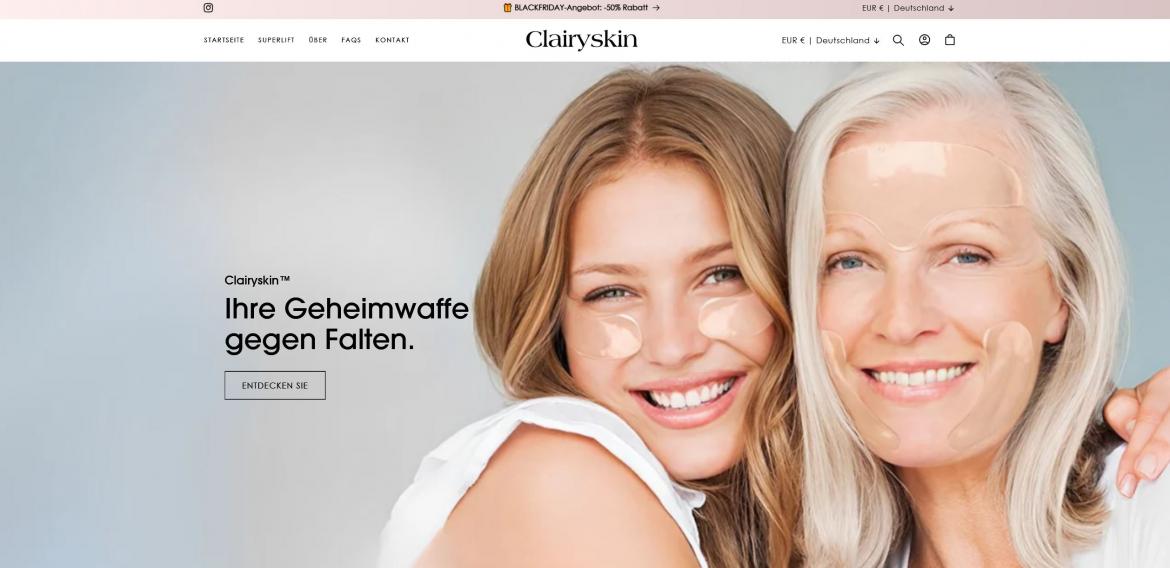 Fake-Shop: clairyskin.com (2024)