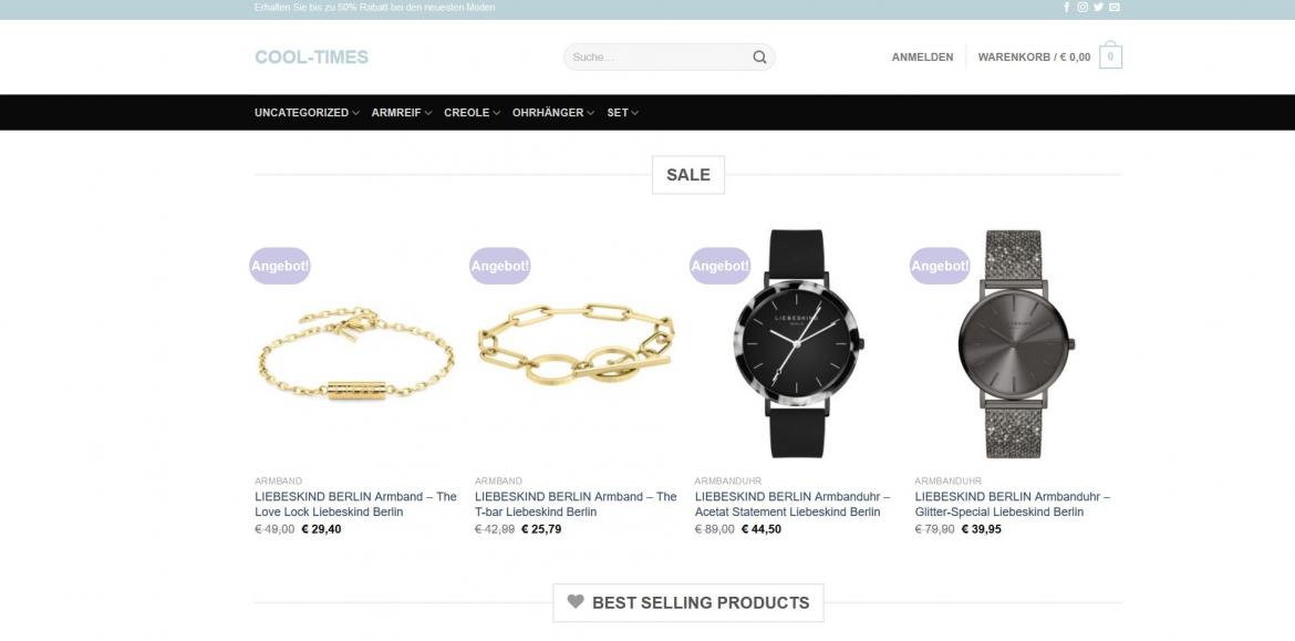 Fake-Shop: cool-times.shop (2024)
