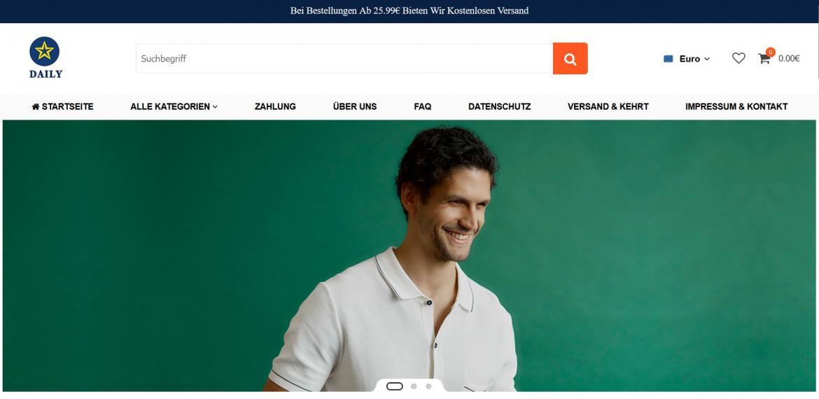 Fake-Shop: dailydroppedprice.com (2025)