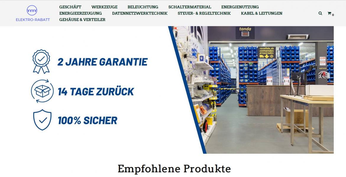 Fake-Shop: elektro-rabatt.com (2025)