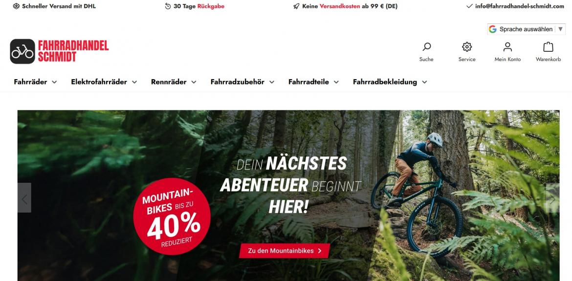 Fake-Shop: fahrradhandel-schmidt.com (2025)