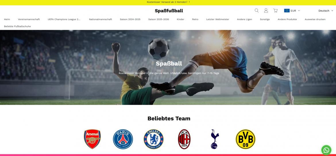 Fake-Shop: funlfball.shop (2025)
