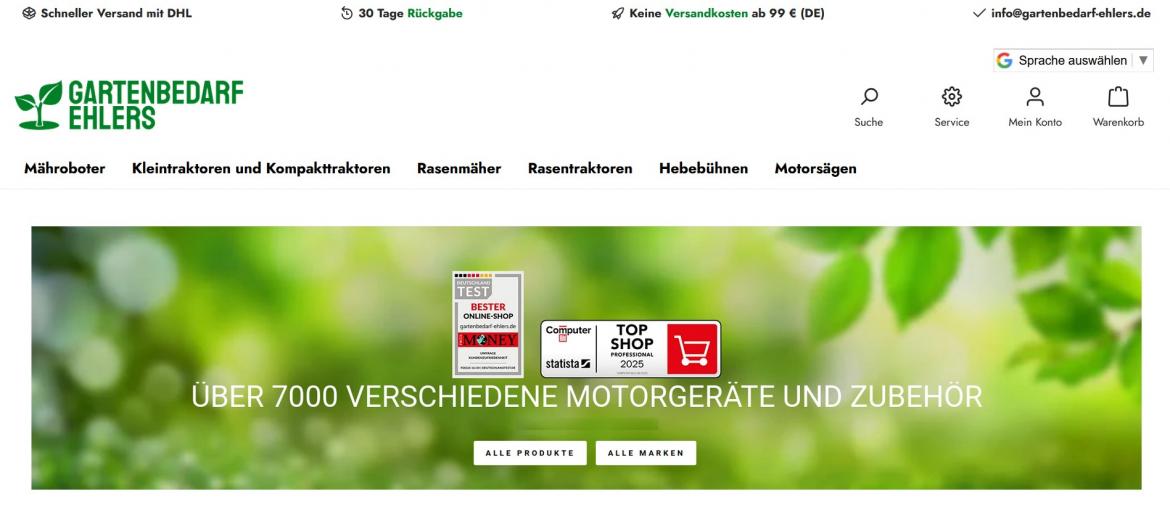 Fake-Shop: gartenbedarf-ehlers.de (2025)
