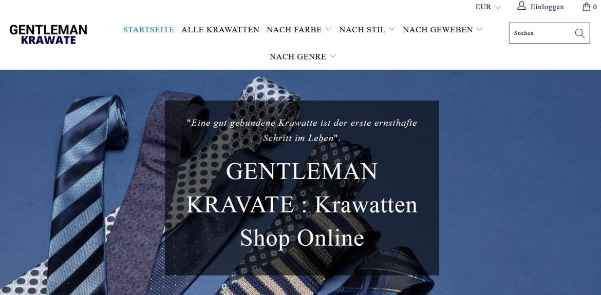Fake-Shop: gentleman-krawatte.de (2025)