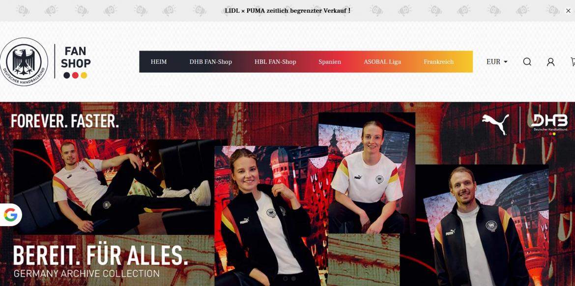 Fake-Shop: handball-euro.store (2025)