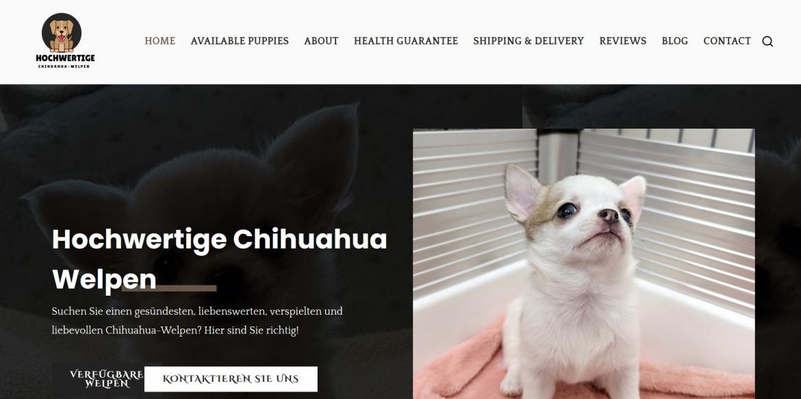 Fake-Shop: hochwertigechihuahua-welpen.com (2025)