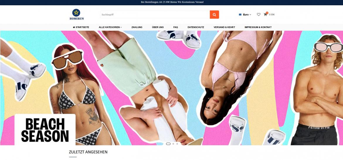 Fake-Shop: homerungrocers.com (2025)