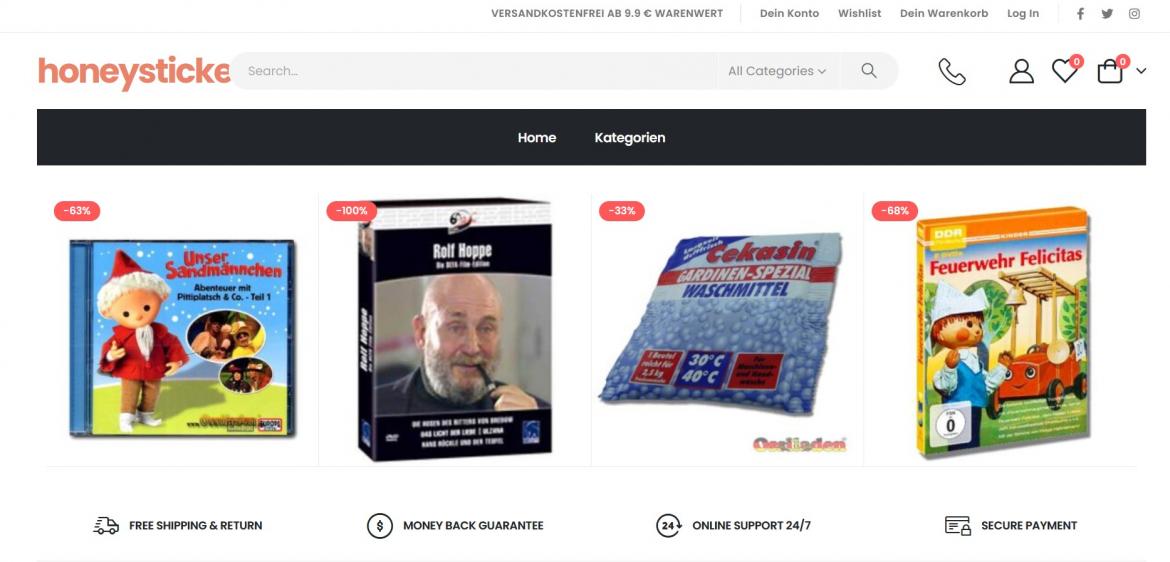 Fake-Shop: honeystickersdeava.shop (2025)