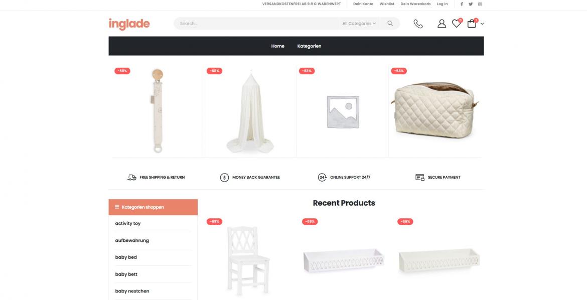 Fake-Shop: inglade.shop (2024)