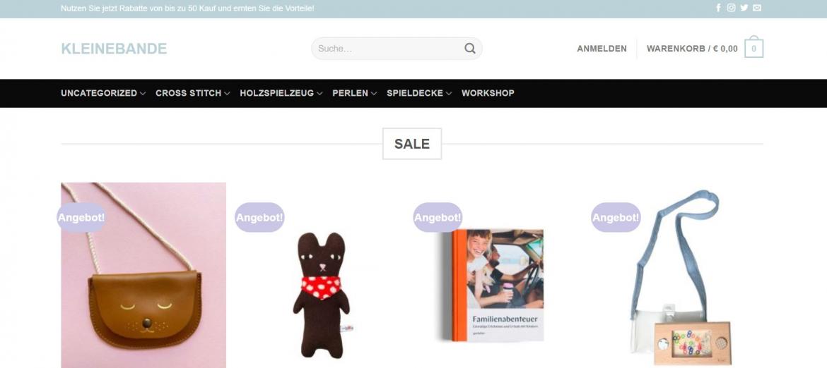 Fake-Shop: kleinebande.shop (2024)