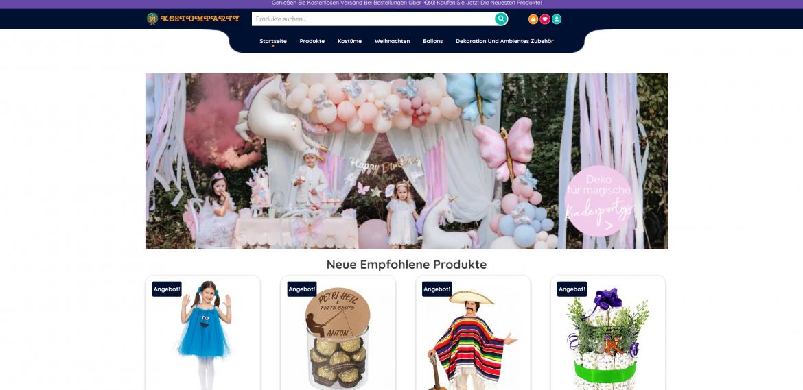 Fake-Shop: kostumparty.com (2025)