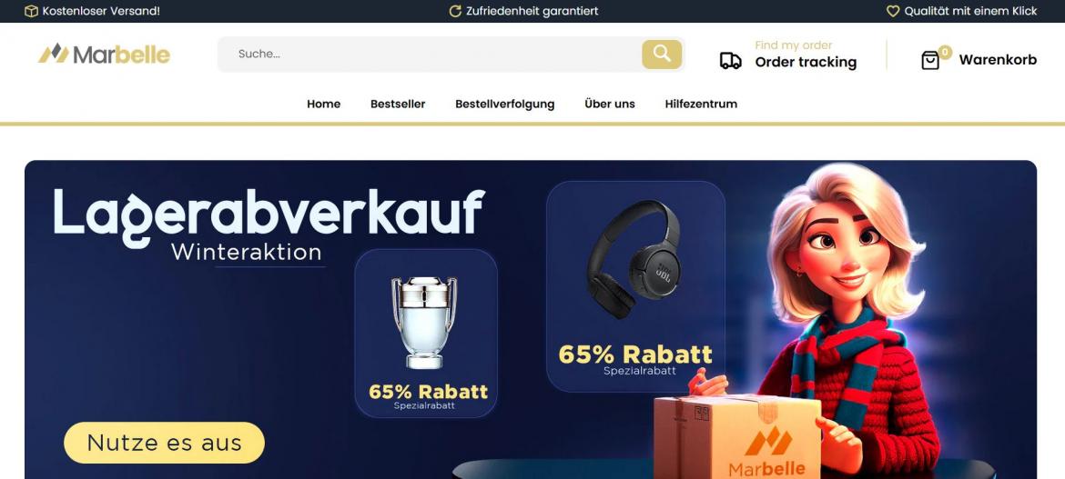 Fake-Shop: marbellestore.com (2024)