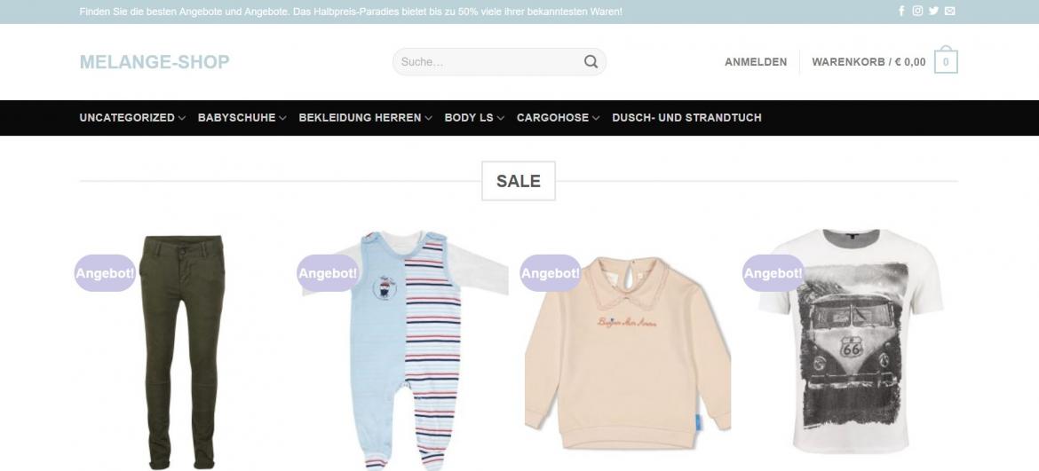 Fake-Shop: melange-shop.shop (2024)