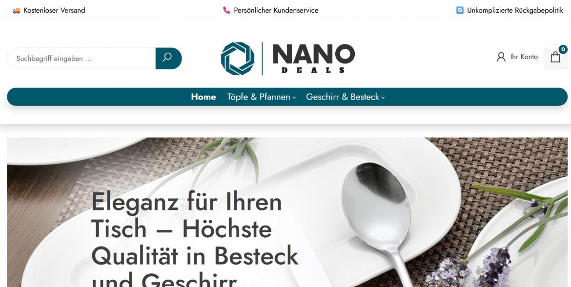 Fake-Shop: nanodeals.de (2025)