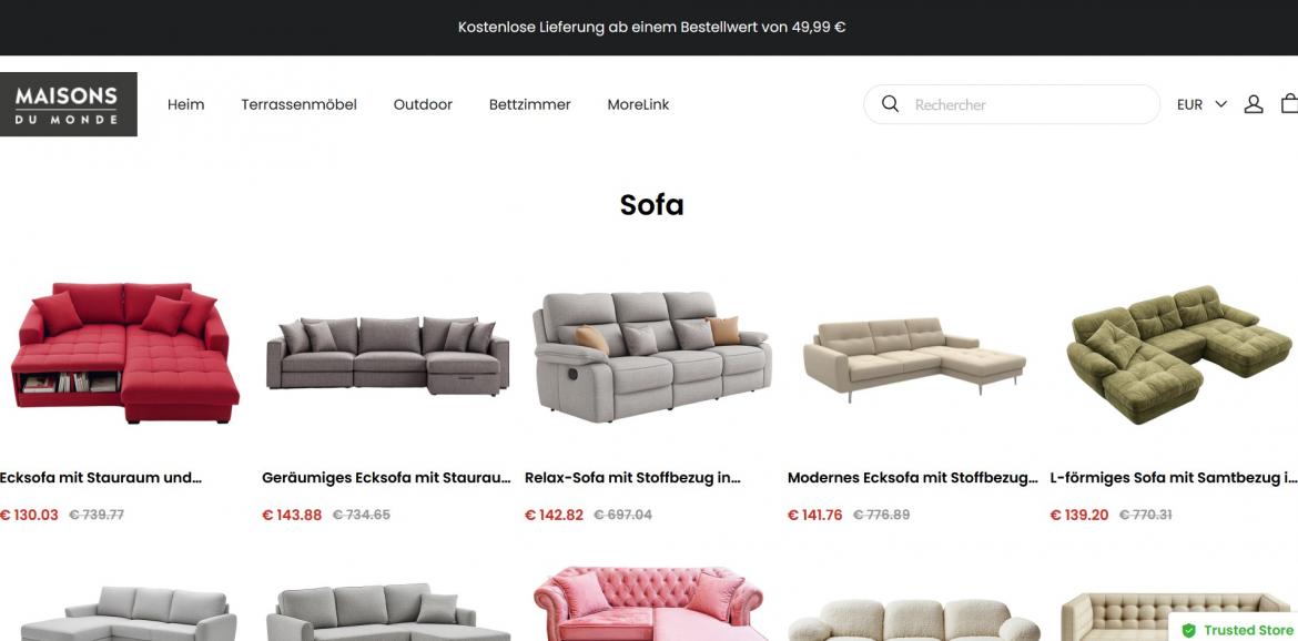 Fake-Shop: raummodo.com (2025)