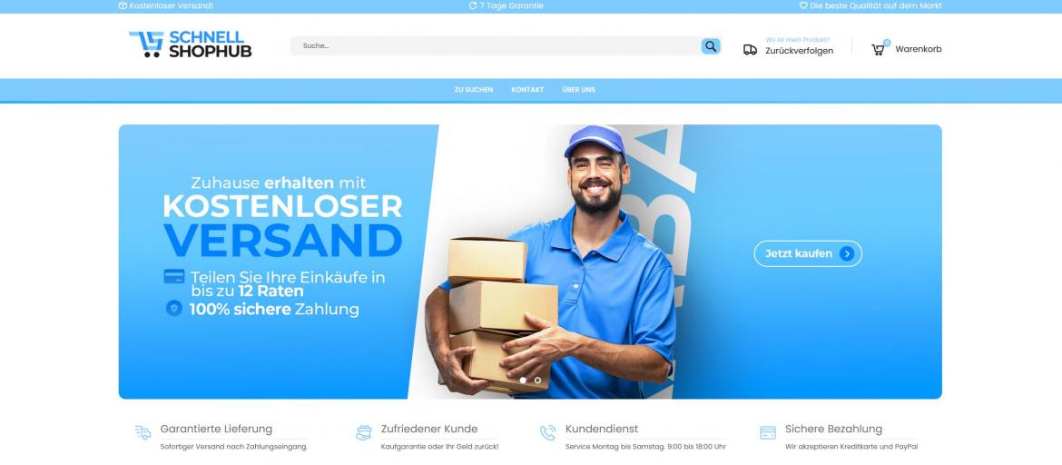 Fake-Shop: schnellshophub.com (2024)