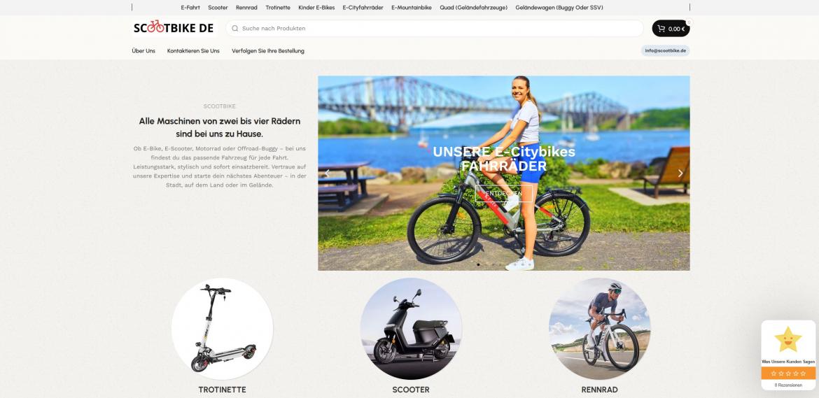 Fake-Shop: scootbike.de (2025)