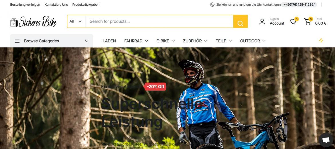 Fake-Shop: sicheresbike.com (2024)
