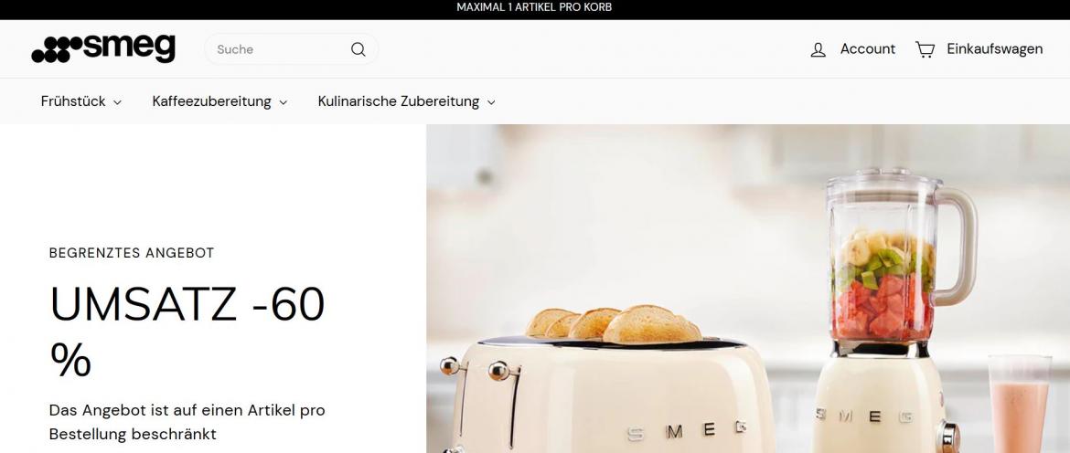 Fake-Shop: smeg-de.com (2025)