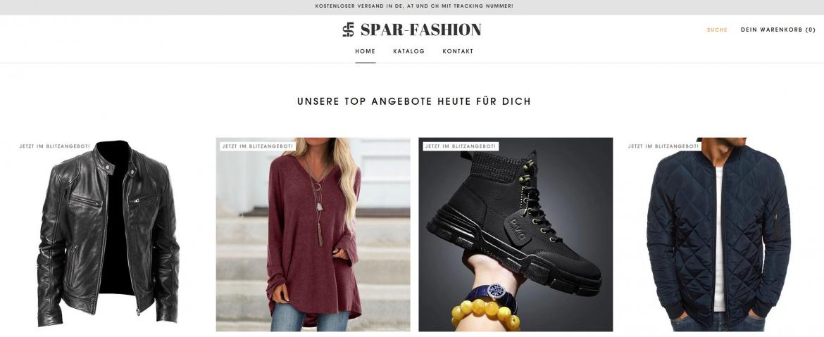 Fake-Shop: spar-fashion.de (2024)