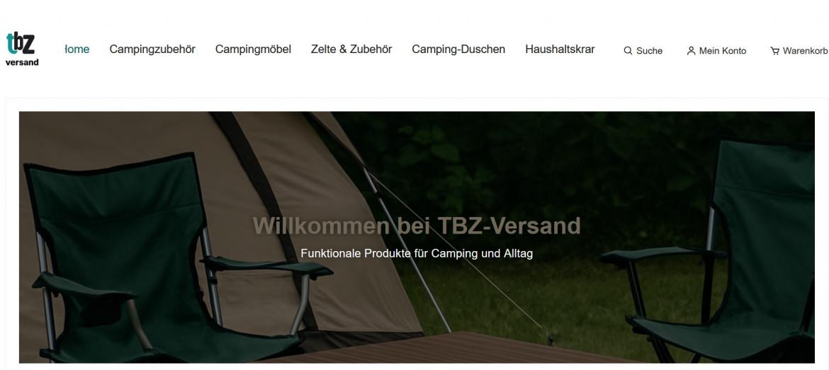Fake-Shop: tbz-versand.de (2025)