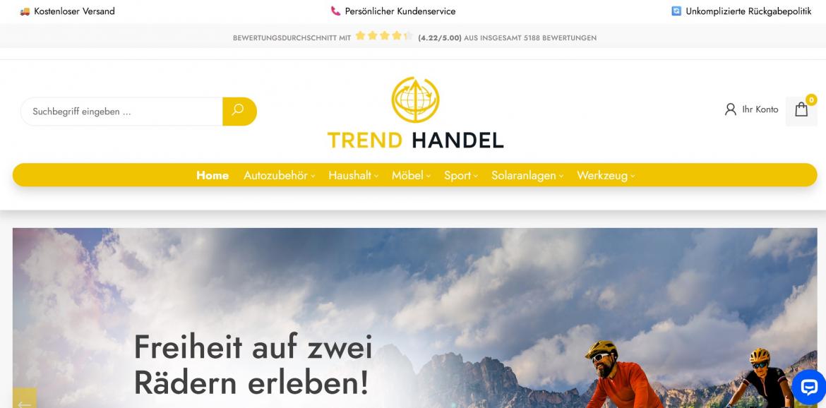 Fake-Shop: trend-handel.de (2025)