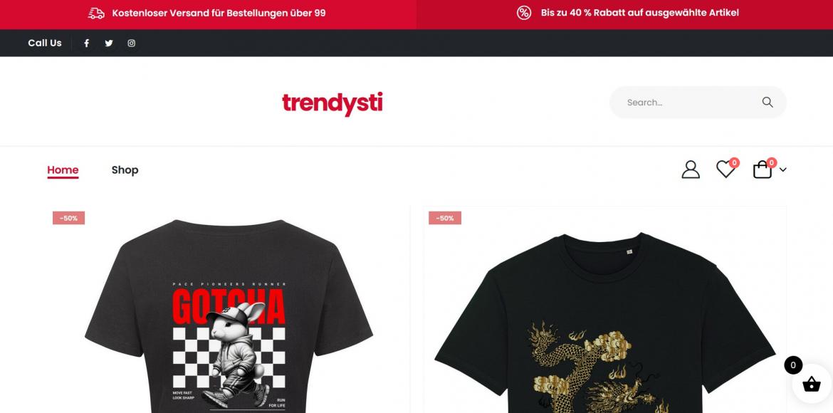 Fake-Shop: trendystillnordic.shop (2025)