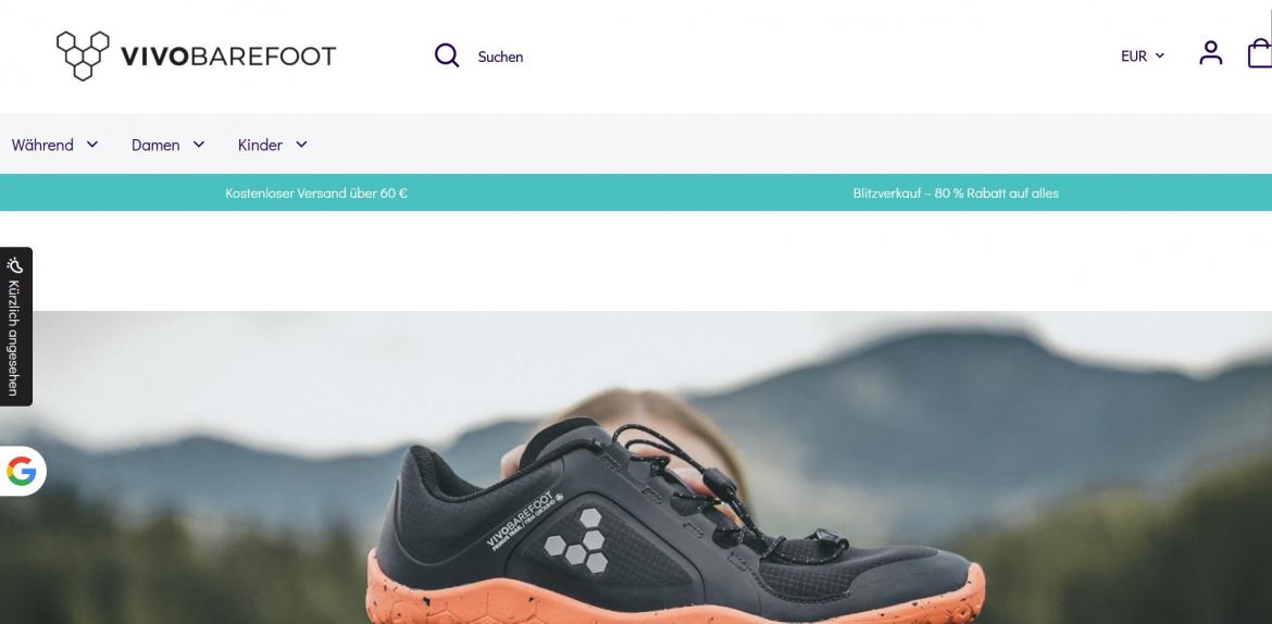 Fake-Shop: vivobarefootonlinestore.shop (2025)