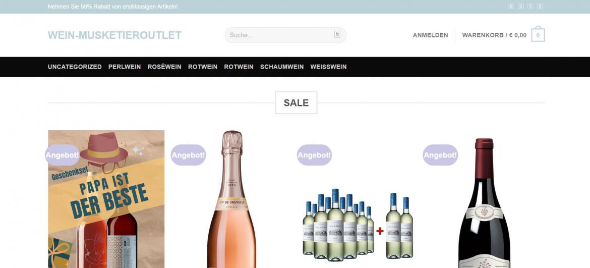 Fake-Shop: wein-musketieroutlet.shop (2024)