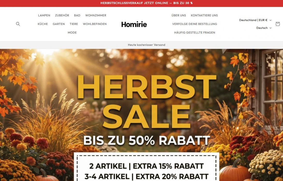 China-Shop: homirie.com (2026)