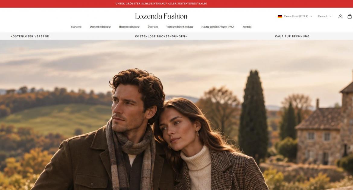 China.Shop: lozendafashion.de (2026)