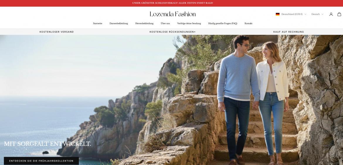 China.Shop: lozendafashion.de (2026)