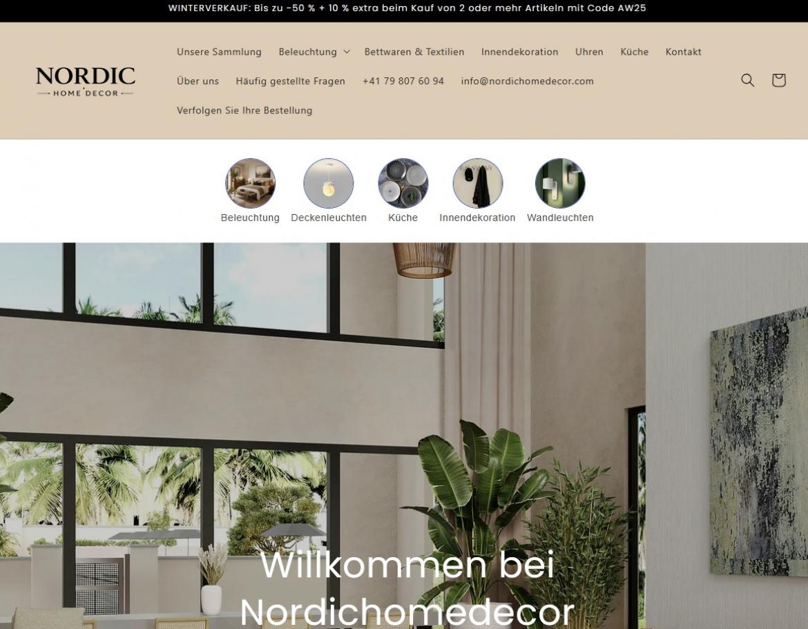 China-Shop: nordichomedecor.com (2026)