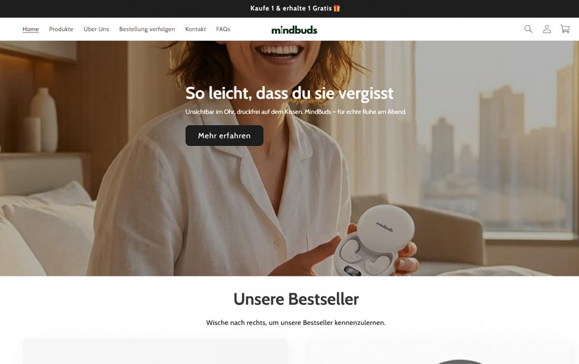China-Shop: mindbuds.de (2026)