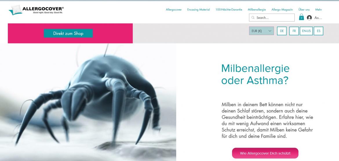 Fake-Shop: allergocover.care (2026)