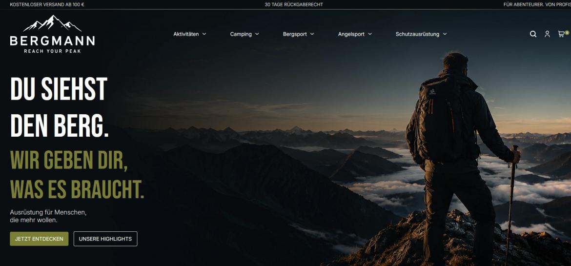 Fake-Shop: bergmann-outdoor.com (2026)