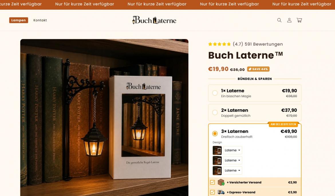Fake-Shop: buchlaterne.de (2026)