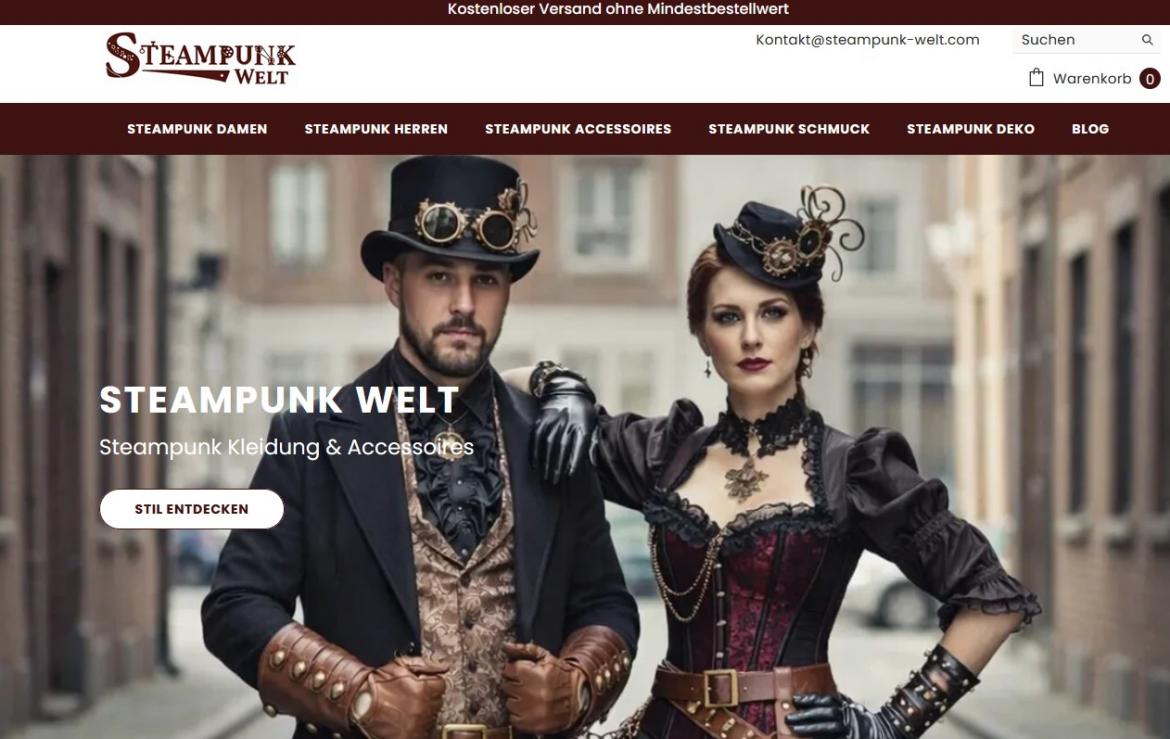 Fake-Shop: steampunk-welt.com (2026)